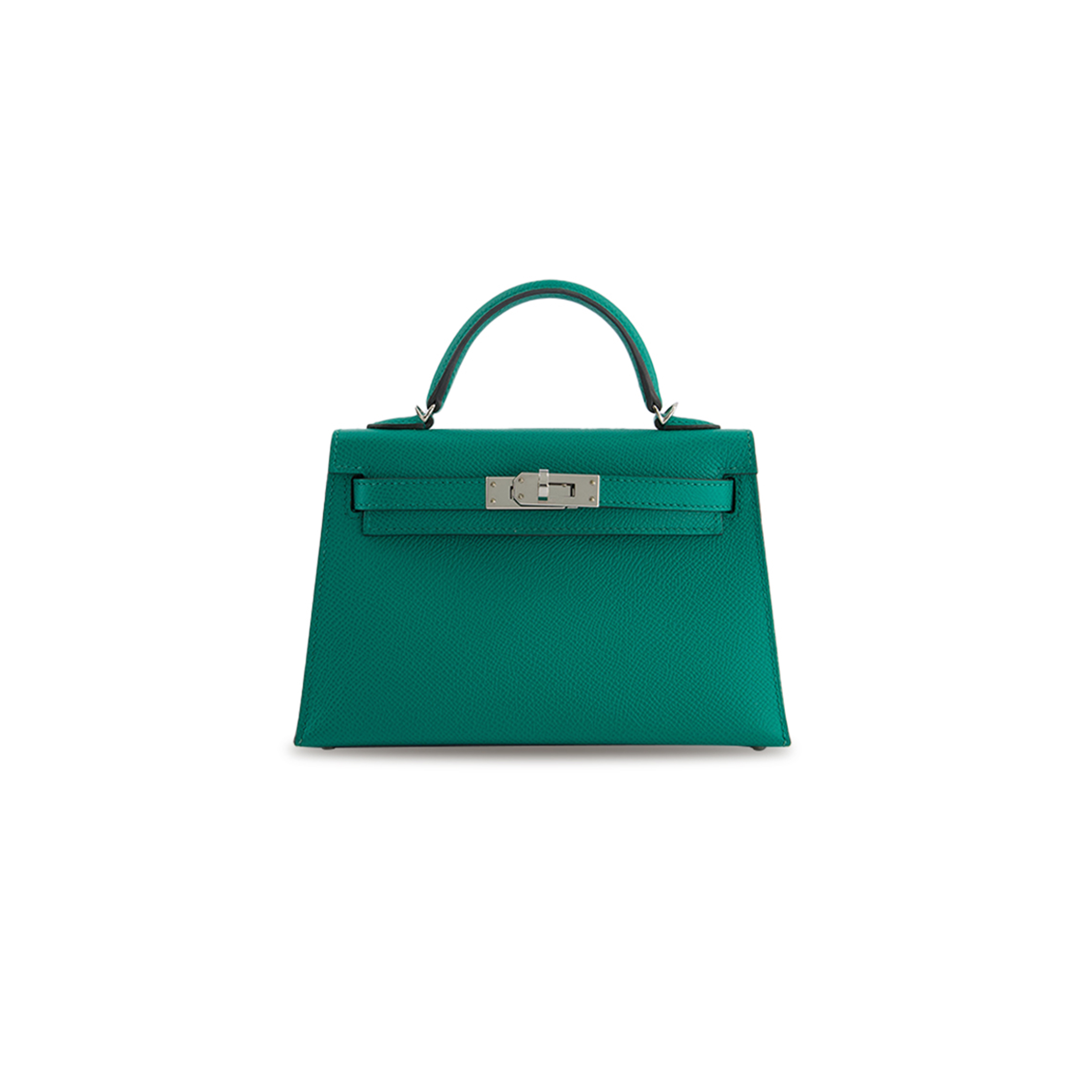 H**mes master mini kelly ii bag epsom malachite (19*12*5.5cm)